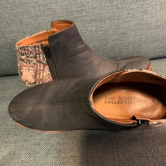 The Root Collective Espe Boot - Dusk leather & icat fabric - Size 8 - Picture 4 of 5